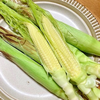 皮ごとグリルで焼くだけ簡単！　焼きヤングコーン